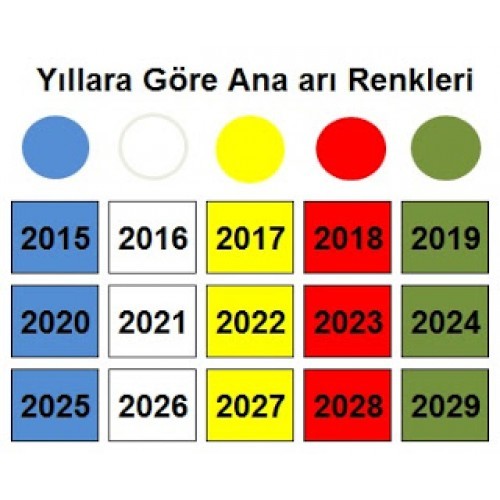 2020 Ana arı renkleri